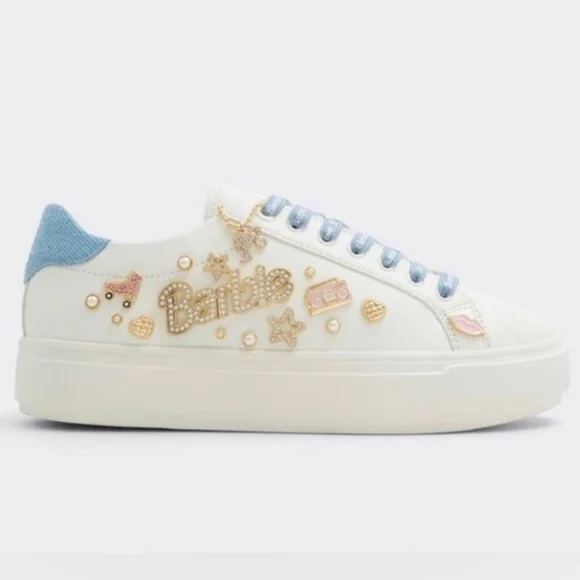 ALDO + Barbie™ x ALDO Barbiestep Charm Platform Sneakers size 6 new in Box - Picture 7 of 10
